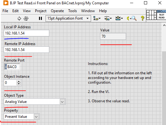 LabVIEW Read Example