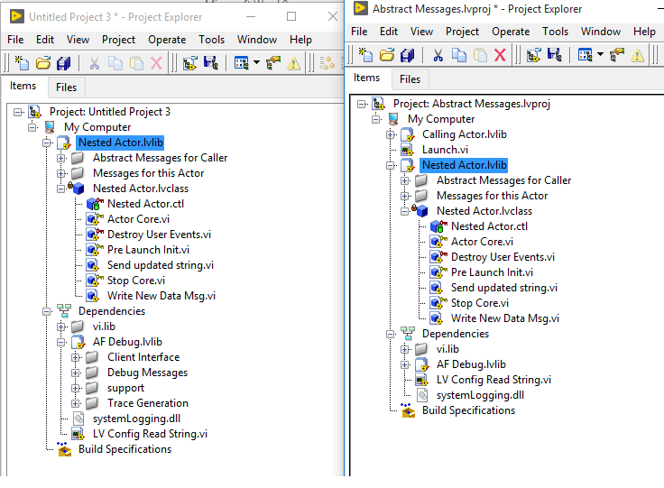 LabVIEW AF_9 Abstract Message in LabVIEW Actor Framework - Yang’s Site